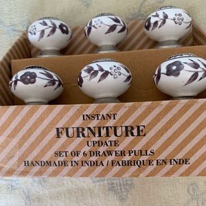 Handmade ceramic door pulls